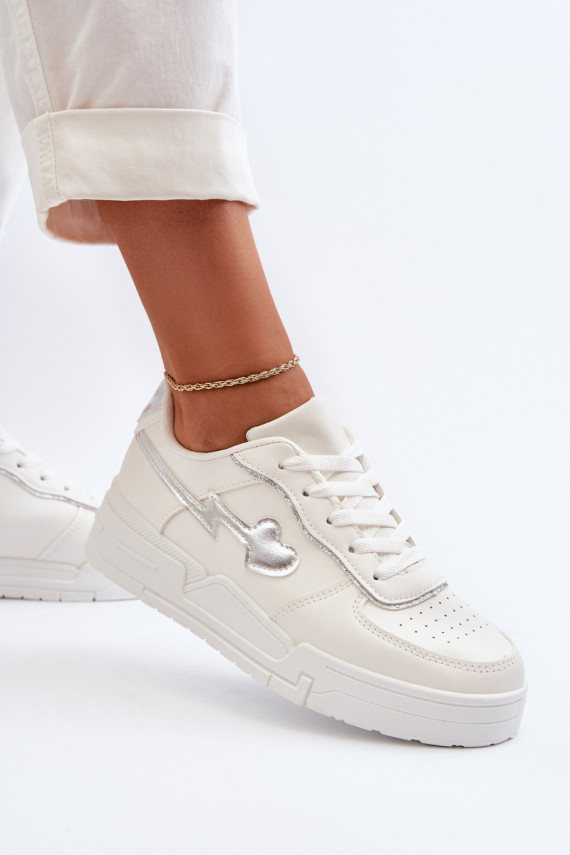 Women's Platform Sneakers White Zeparine