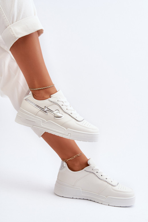 Women's Platform Sneakers White Zeparine