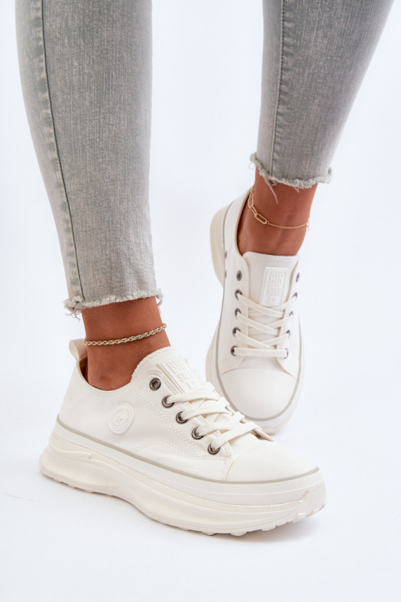 Women's sneakers with chunky sole Big Star NN274126 White