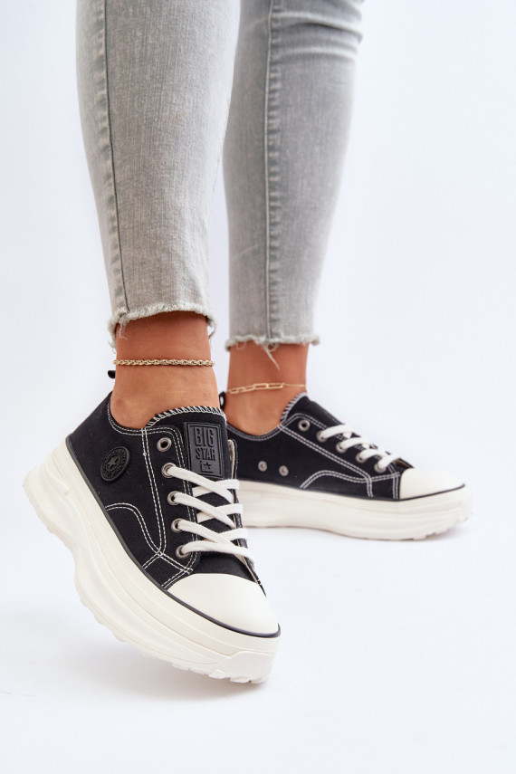 Women's sneakers on a chunky sole Big Star NN274125 Black