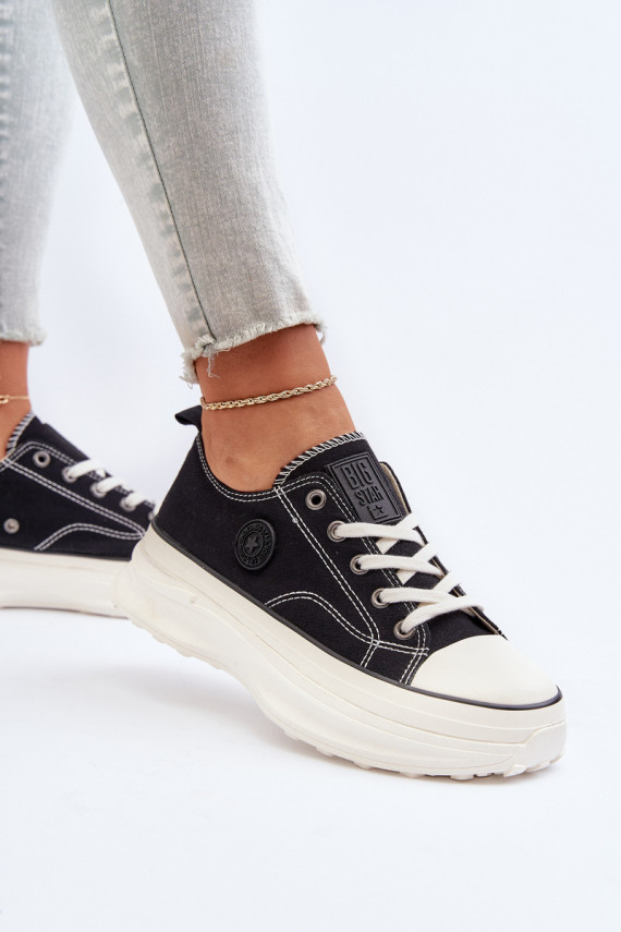 Women's sneakers on a chunky sole Big Star NN274125 Black