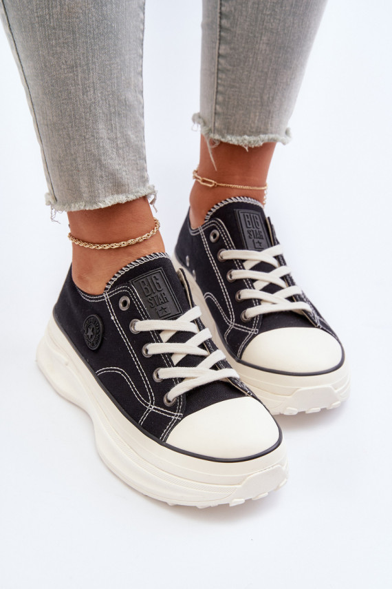Women's sneakers on a chunky sole Big Star NN274125 Black