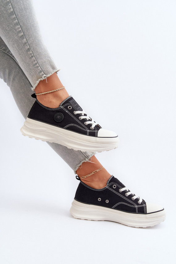 Women's sneakers on a chunky sole Big Star NN274125 Black