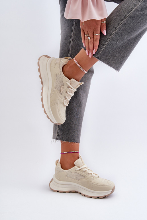 Women's Sneakers HI-POLY SYSTEM Big Star NN274A105 Beige