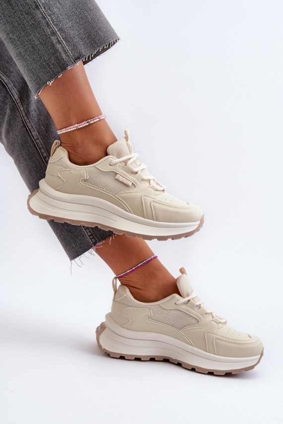 Women's Sneakers HI-POLY SYSTEM Big Star NN274A105 Beige