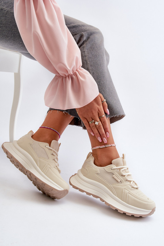 Women's Sneakers HI-POLY SYSTEM Big Star NN274A105 Beige