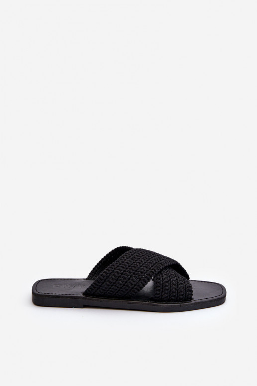 Women's Flat Sandals Big Star NN274077 Black