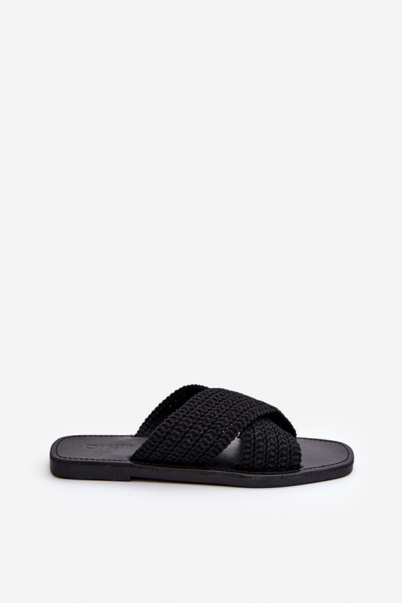 Women's Flat Sandals Big Star NN274077 Black