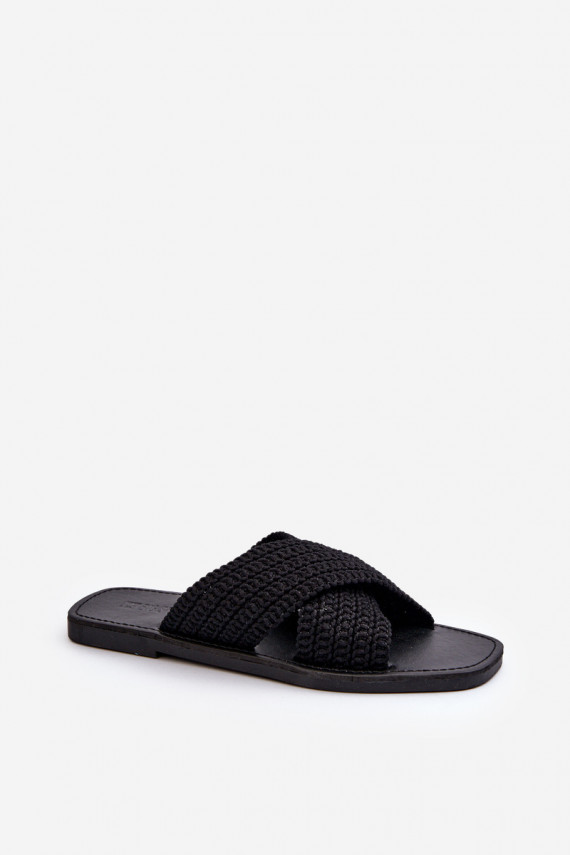 Women's Flat Sandals Big Star NN274077 Black