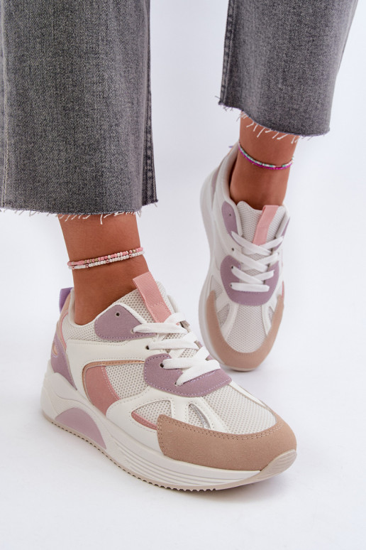 Women's Platform Sneakers Purple Lenivia