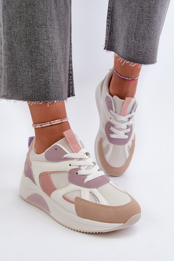 Women's Platform Sneakers Purple Lenivia
