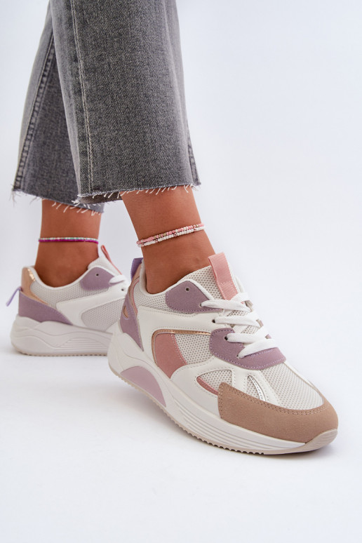 Women's Platform Sneakers Purple Lenivia