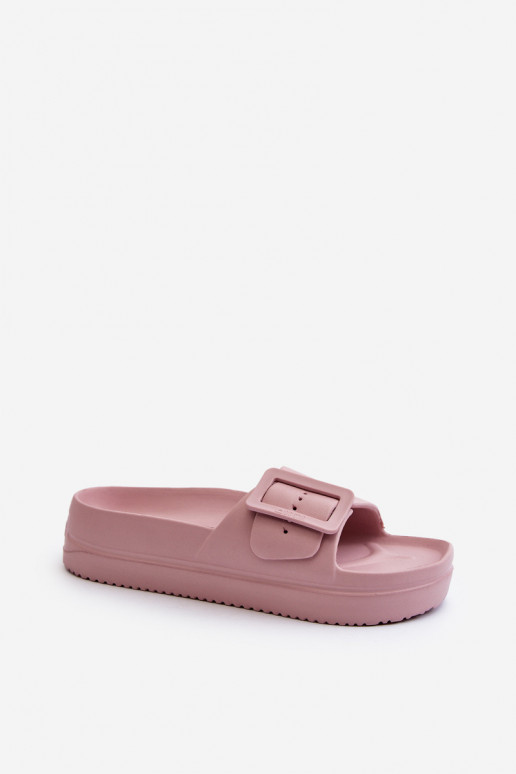 Women's Foam Platform Sandals with Buckle Big Star NN274A663 Pink
