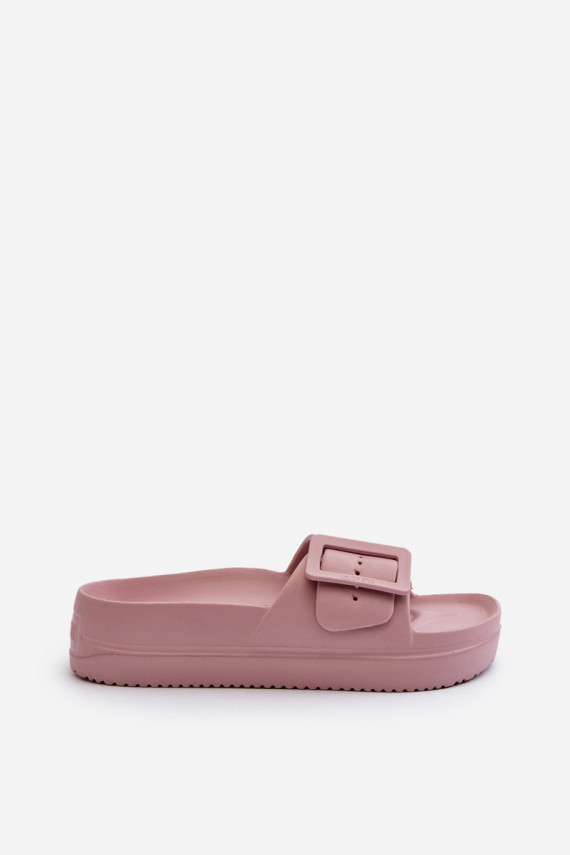 Women's Foam Platform Sandals with Buckle Big Star NN274A663 Pink