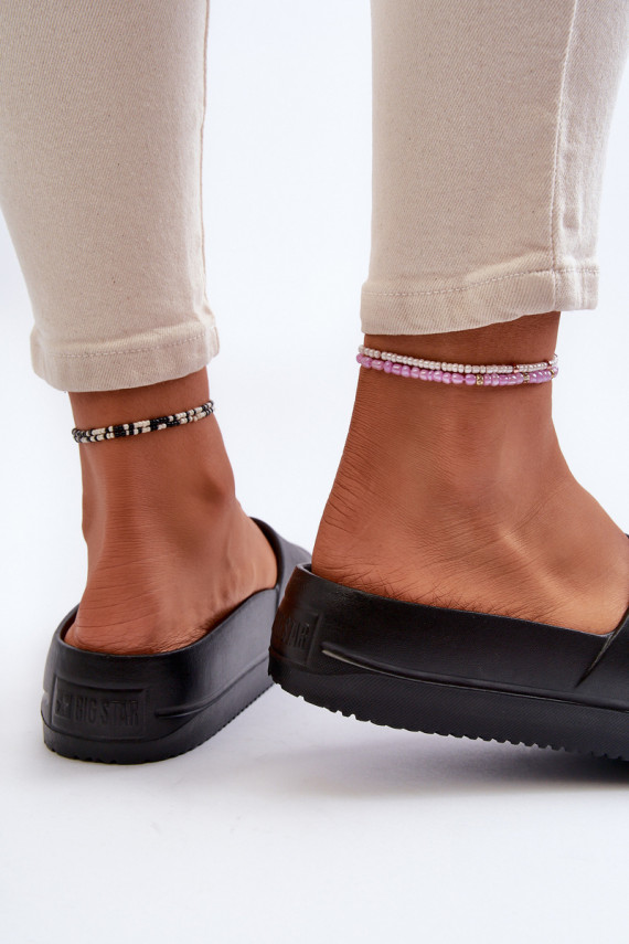 Women's Foam Platform Sandals with Buckle Big Star NN274A662 Black
