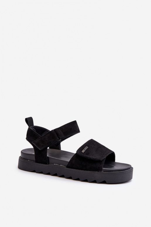Women's Suede Platform Sandals Big Star NN274700 Black