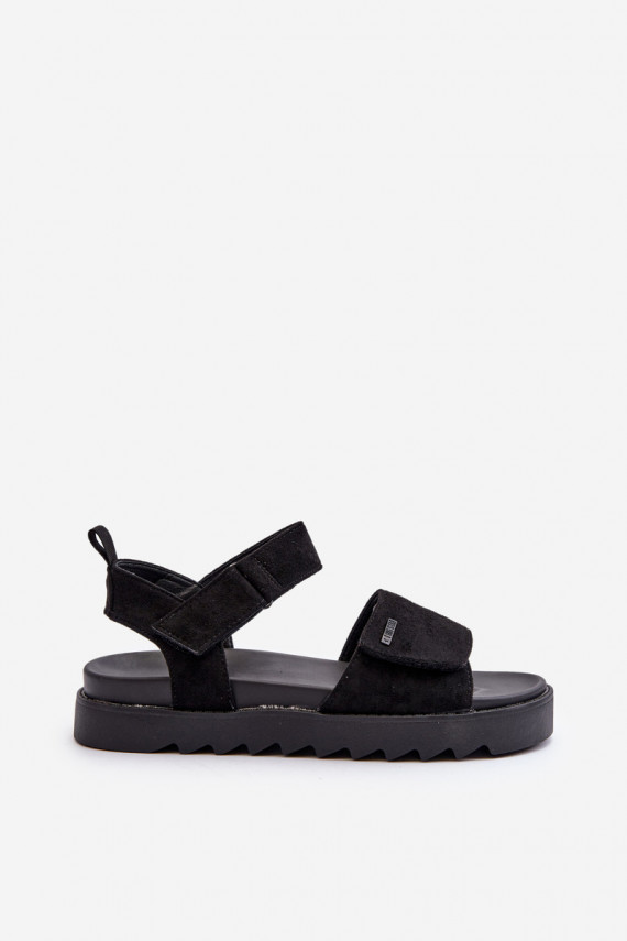 Women's Suede Platform Sandals Big Star NN274700 Black