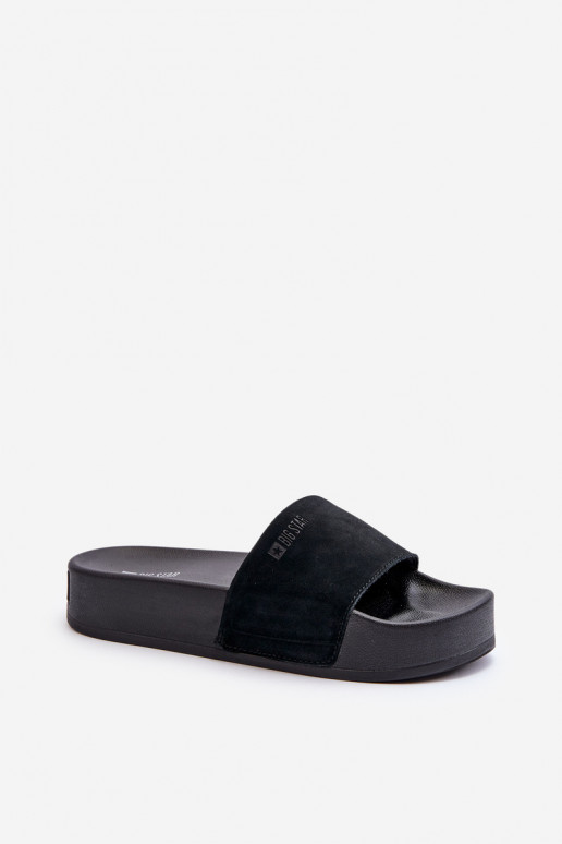 Women's Suede Platform Sandals Big Star NN274A670 Black