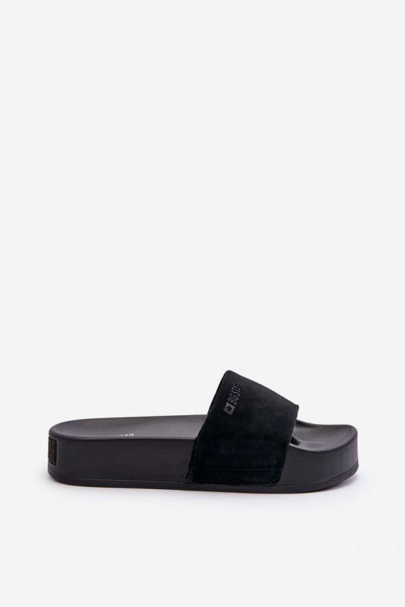 Women's Suede Platform Sandals Big Star NN274A670 Black