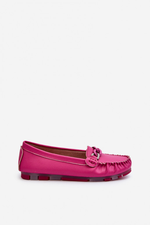 Suede Comfortable Loafers Fuchsia Giovana