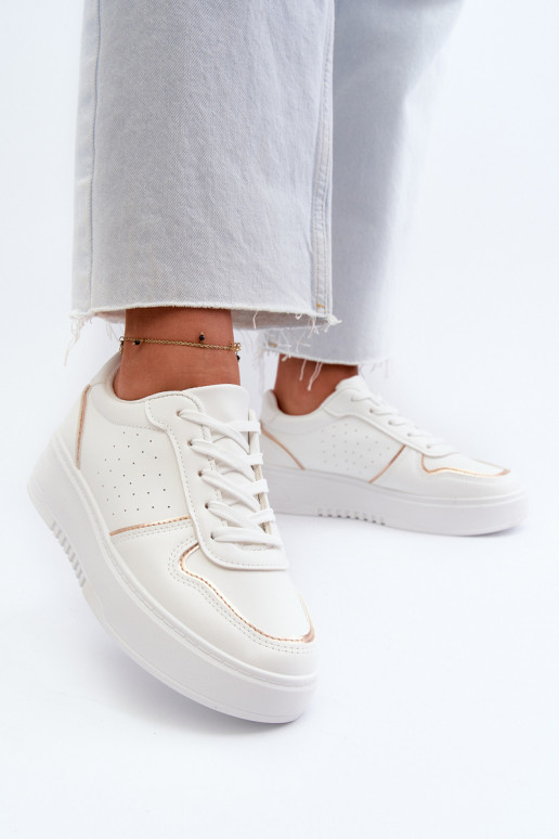 Women's Platform Sneakers White Tessama