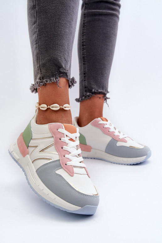 Women's Sneakers Made of Eco Leather Multicolor Kaimans