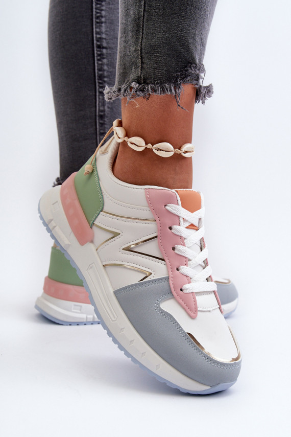 Women's Sneakers Made of Eco Leather Multicolor Kaimans