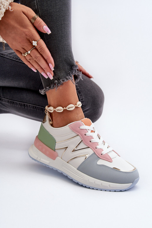 Women's Sneakers Made of Eco Leather Multicolor Kaimans