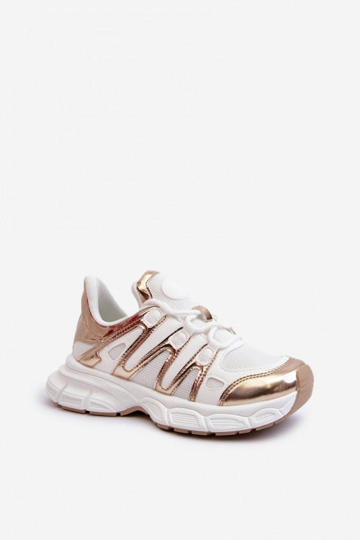 Women's sneakers on chunky sole white Ellerai