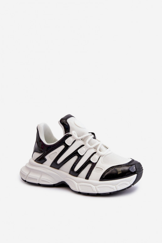 Women's sneakers on chunky sole white Ellerai