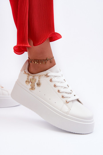 Women's Sneakers with Decoration White Celedria 2