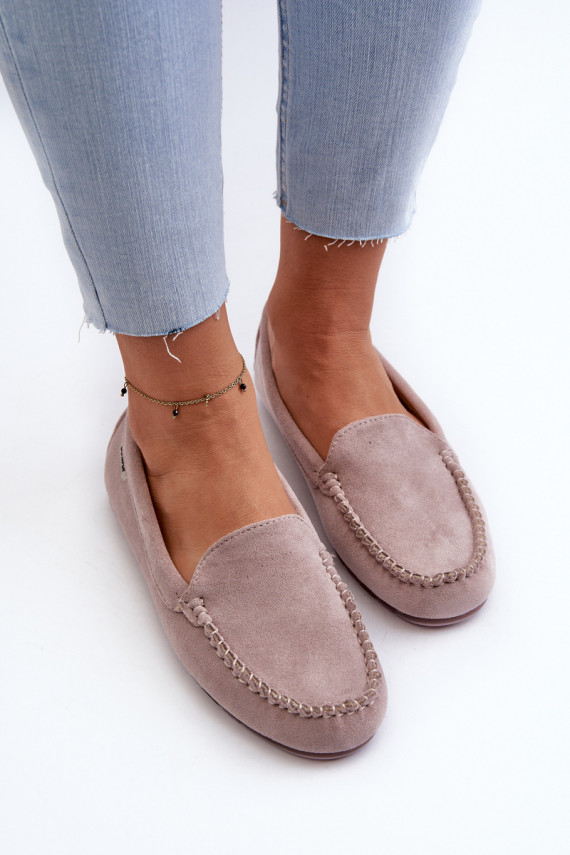 Women's Loafers in Purple Eco Suede Amrutia