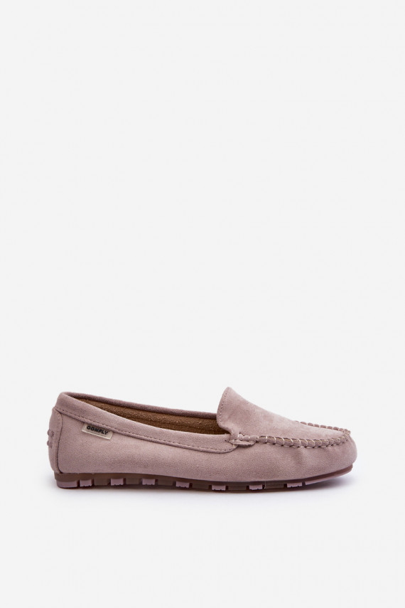 Women's Loafers in Purple Eco Suede Amrutia