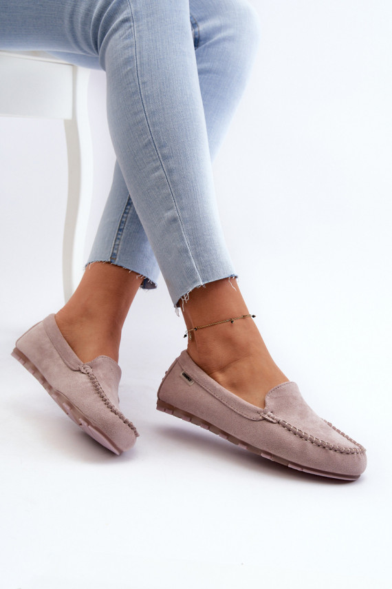 Women's Loafers in Purple Eco Suede Amrutia