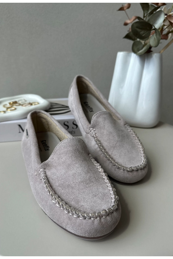 Women's Loafers in Purple Eco Suede Amrutia