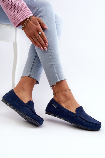 Women's Black Faux Suede Moccasins Amrutia 2