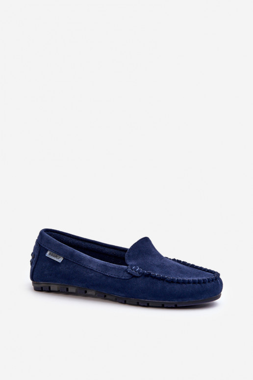 Women's Black Faux Suede Moccasins Amrutia