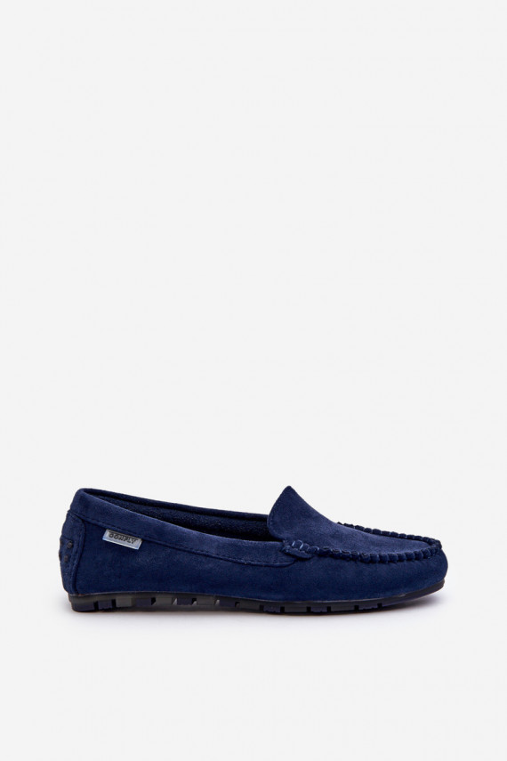 Women's Black Faux Suede Moccasins Amrutia