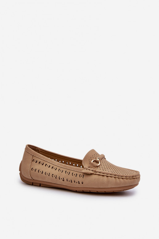 Women's Black Lattice Loafers Rasirna