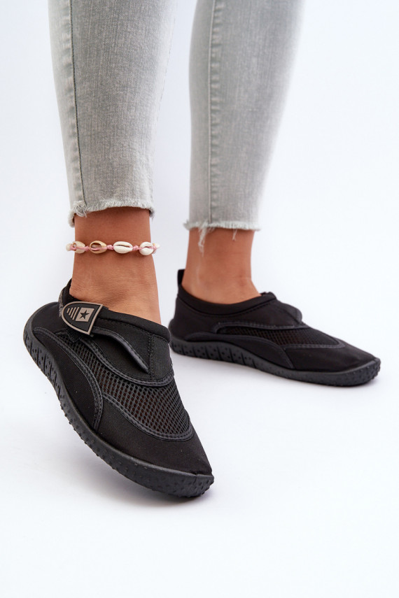 Women's Water Shoes Black Big Star NN274A805