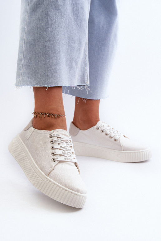 Women's sneakers MEMORY FOAM SYSTEM BIG STAR NN276001 White