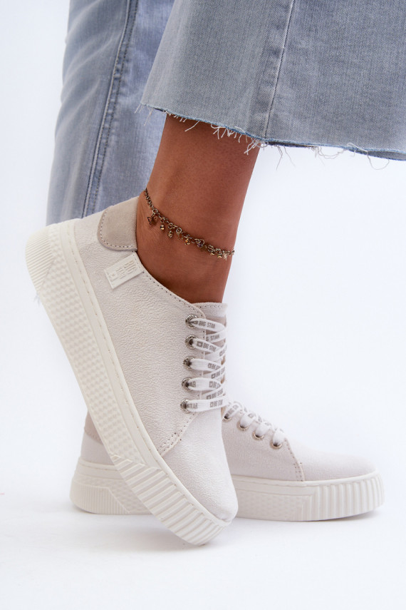 Women's sneakers MEMORY FOAM SYSTEM BIG STAR NN276001 White