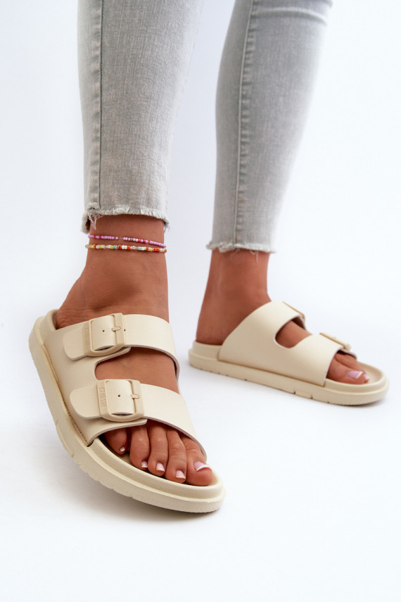 Lightweight Foam Women's Slippers With Buckles Big Star NN274A752 Beige