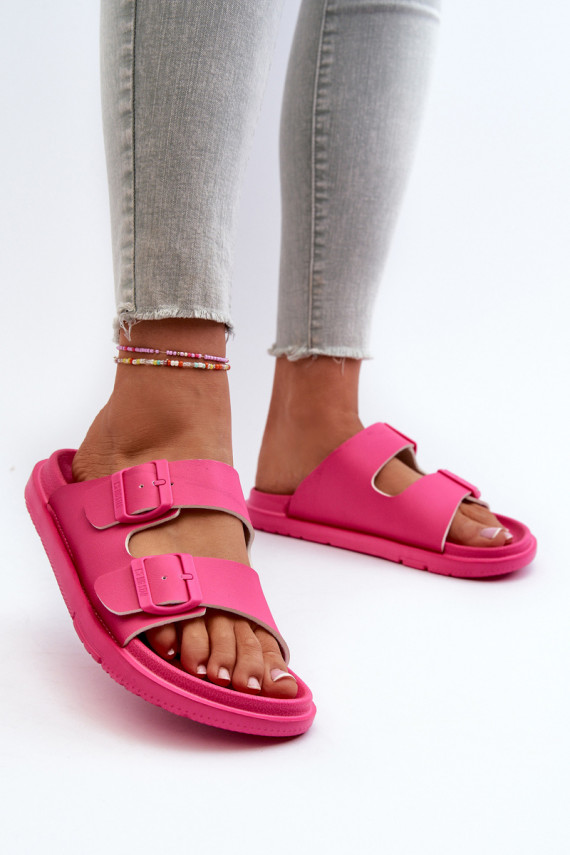 Light Foam Women's Sandals with Buckles Big Star NN274A754 Fuchsia