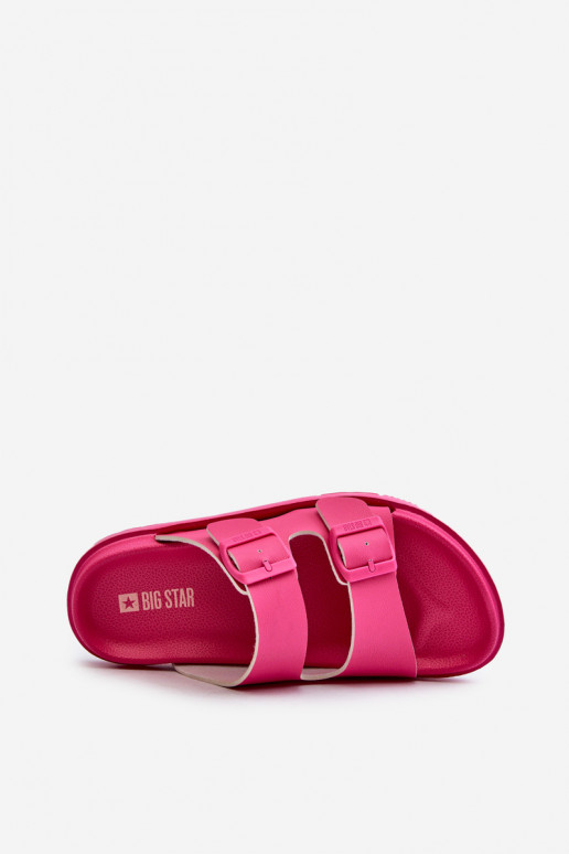 Light Foam Women's Sandals with Buckles Big Star NN274A754 Fuchsia