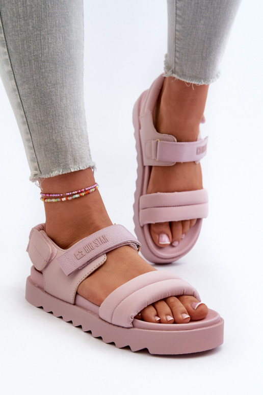 Women's Platform Sandals Big Star NN274753 Pink