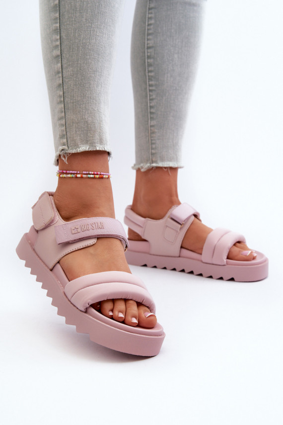 Women's Platform Sandals Big Star NN274753 Pink