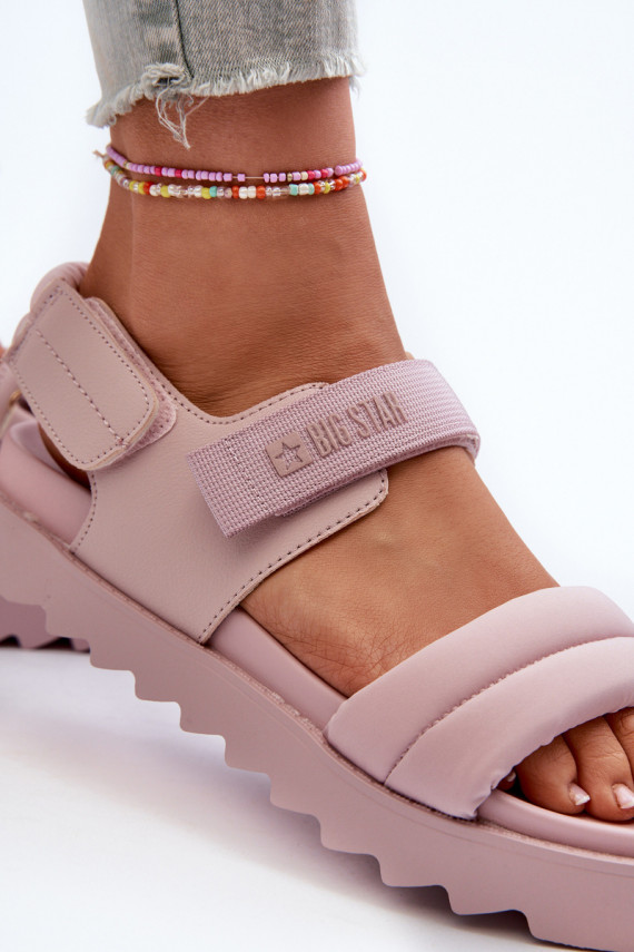 Women's Platform Sandals Big Star NN274753 Pink