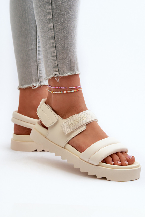 Women's Platform Sandals by Big Star NN274751 Beige
