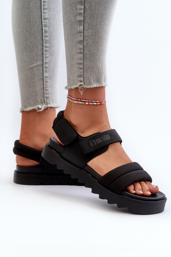 Women's Platform Sandals Big Star NN274750 Black